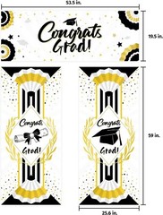 Graduation Backdrop Banners Graduation Decorations – 3 Pack FAST SHIPPING