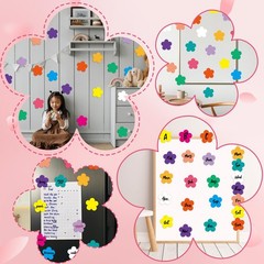 120Pcs Flowers Cutout, Spring Summer Paper Cutouts, Floral Bulletin Board Decor