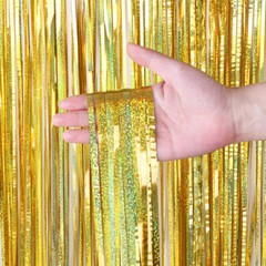 2M Laser Rain Tassels Curtain Kid’s Birthday Party Background Decoration Curtain