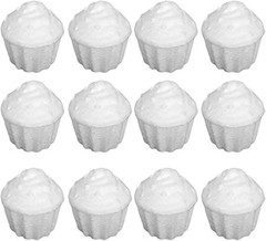 12Pcs Foam Cupcake Foam Dummy Cake Model for Wedding Display Window Decorating –
