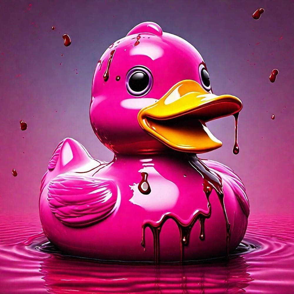 Pink Rubber ducky Extreme Horror Edition 5 Piece Set 1 Of 1