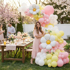 Daisy Flower Balloon Arch Kit – 139PCS Wildflower Decorations for Events