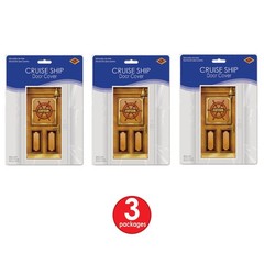 Beistle Plastic Cruise Ship Captain Door Covers 5 X 30 Set Of 3 – Or Pirate