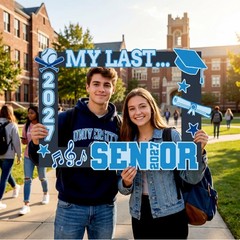 2027 Senior Photo Booth Props Set 32 x 21 Inch My Last Senior Photo Booth Fra…