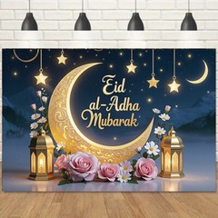 Islamic Backdrop Eid Mubarak Holiday Party Photography Studio Ramadan Decoration