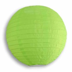 Quasimoon 4″ Multi-Color Round Nylon Lanterns, Even Ribbing, Hanging (10-PACK…