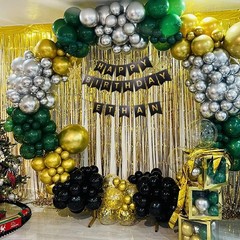 DIY Black Custom Banner Kit – 18 Pennants & A-Z Stencil for Every Celebration