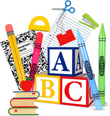 14 Pcs Giant Back to School Decorations School Theme Party Decorations ABC Alpha