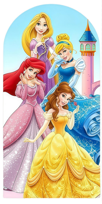 Princess Castle Birthday Party Arch Backdrop Cover Background Photo Decor
