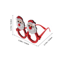 6Pcs Reusable Christmas Glasses Frames Festive Party Eyewear for Decoration