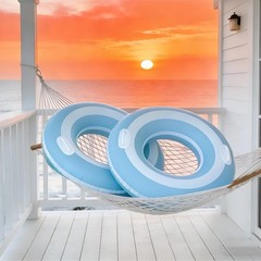 2PCS Pool Swim Ring Inflatable Pool Floats Water Fun Large Adult Swimming Poo…