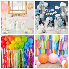 Crepe Paper Streamers 6 Rolls 196.8ft for Decor, Pink(1.4 in x 32.8 Ft/Roll)
