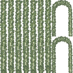 24 Pack Eucalyptus Garland, Artificial Greenery Garland Faux Eucalyptus Leaves