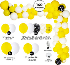 IT’S FUN to BEE ONE First Birthday Decorations – 300+Pcs Decor & Table Set – One