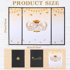 2026 Graduation Guestbook Alternative Black and Gold Guest Class of 2026 Congra