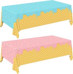 Ice Cream Party Supplies: 2-Pack Ice Cream Birthday Party Decorations,Disposa…