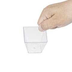 Restaurantware Mini Kova Cups 4 Oz 100 Count Clear Plastic Appetizer Cups