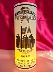 10 Personalized Veterans Day Military Vellum Luminaries Centerpieces Decorations