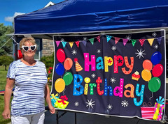 Happy Birthday Backdrop Banner Birthday Decoration Yard Signs Background for Boy