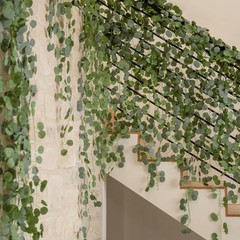 24 Pack Eucalyptus Garland, Artificial Greenery Garland Faux Eucalyptus Leaves