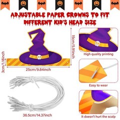 32 Pcs Halloween Party Headband With Stretchable Strings Adjustable Ghost Pumpki