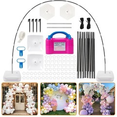 Balloon Arch Kit with Electric Pump – 10Ft Adjustable Stand for Parties Events