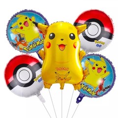Pokémon tableware party set balloons kids birthday Supplies Plates Cups Pikachu