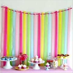 Crepe Paper Streamer Ribbon Stripes Roll Wedding Birthday Party DIY Decor 81ft