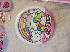 Hello kitty birthday Party Favor Bags, Banner, Plates, Decorations