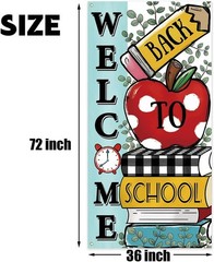 35″x71″ Back to School Celebration Banner – Eye-catching Polyester Decor
