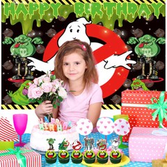 Ghostbusters Birthday Party Supplies Set Plates Balloons Cake Toppers Banner