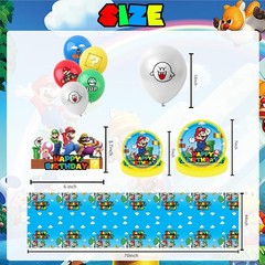 Birthday Party Supplies Set Includes Balloons Plates Cups Decorations Banner