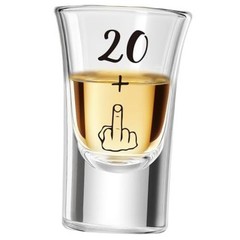 21st Birthday Gifts – Funny 21st Birthday Shot Glass for Her & Him, Unique