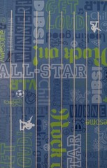 All-Star, Winner, Rock on, Walk Thru Party Door Curtain 24″ x 52″ Blue & Green