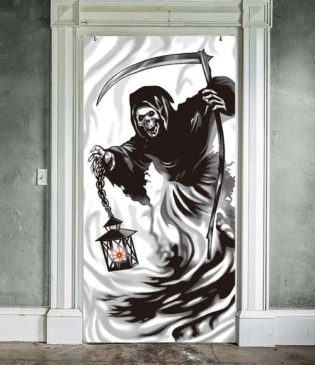Sinister Surgery Dripping Blood Door Decoration – Halloween Party Prop