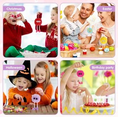 24pcs Kids Keychains – Cute Bulk Party Favors for Birthday, Classroom, Stockings