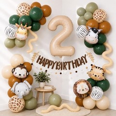 Safari 2nd Decorations for Boys, Wild Jungle Theme Party Supplies, Caramel An…