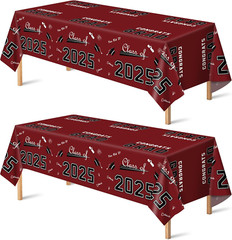 Maroon Graduation Decorations Class of 2025 – Graduation Party Decorations 2025