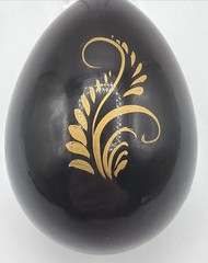 Petrykivka Wooden Easter Egg | Hand-Painted Ukrainian Pysanky (C)