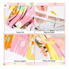 2 Pack Groovy Party Decoration 3.3 × 6.6 ft TwoGroovy Party Decorations Hippie