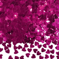 60g Burgundy Heart Table Confetti Metallic Foil Shaped Valentine’s Day Wedding