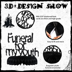 8 Pack Death to My 20S Decorations Rip 20S Birthday Decorations Gothic 30Th Birt