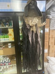 Light Up Hanging Grim Reaper with Hood (Grey) JOYIN US CORP. (Flexible Shipping)