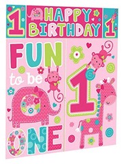 One Wild Girl 1st Birthday Party Backdrop Scene Setters Wall Decorating Kit