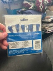 Royal Blue 6″ Hanging Paper Fan Decorations 3ct New!!!