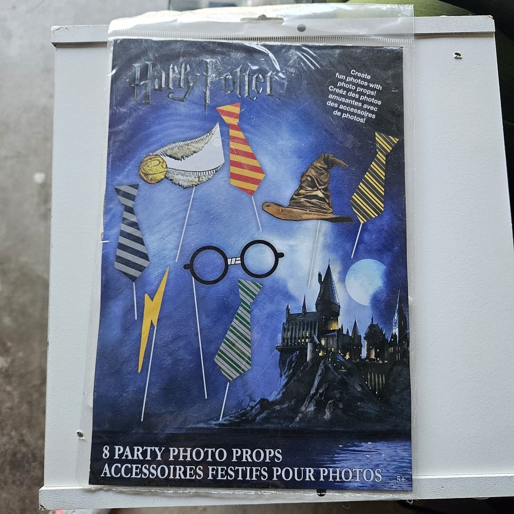 Harry Potter Photo Props Birthday Party Booth Accessories Fun Kids Glasses Hat