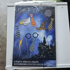 Harry Potter Photo Props Birthday Party Booth Accessories Fun Kids Glasses Hat