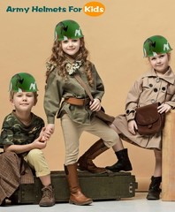 Flotory 36 Pack Kids Military Camouflage Hat Plastic Soldier Arm Helmet Dress…