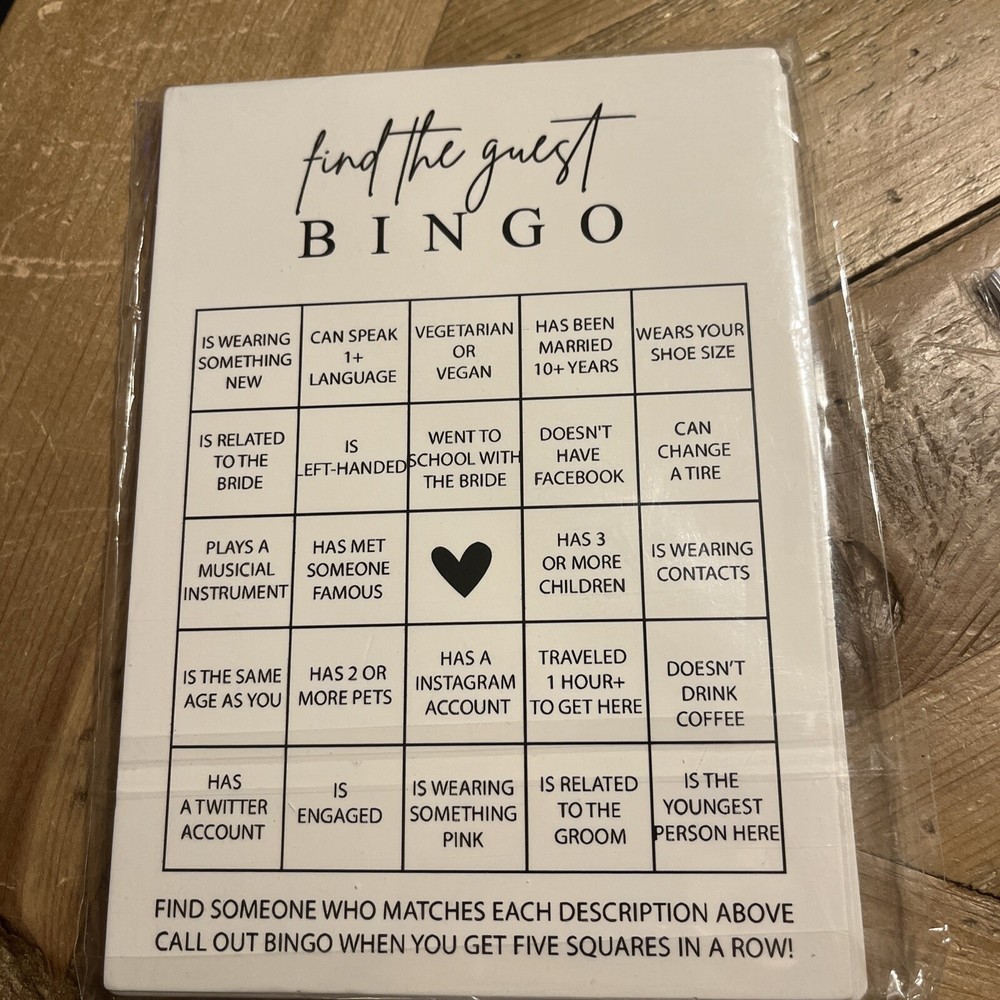Wedding Party Bridal Shower Games, Minimalist White Wedding Party Game, Bridal