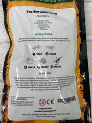 Halloween Glow Party Skeleton Kit Spider Rings Glow Sticks Lot Of 4